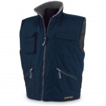 Chaleco náutico con forro polar interior aguatado azul marino 288-VPA
